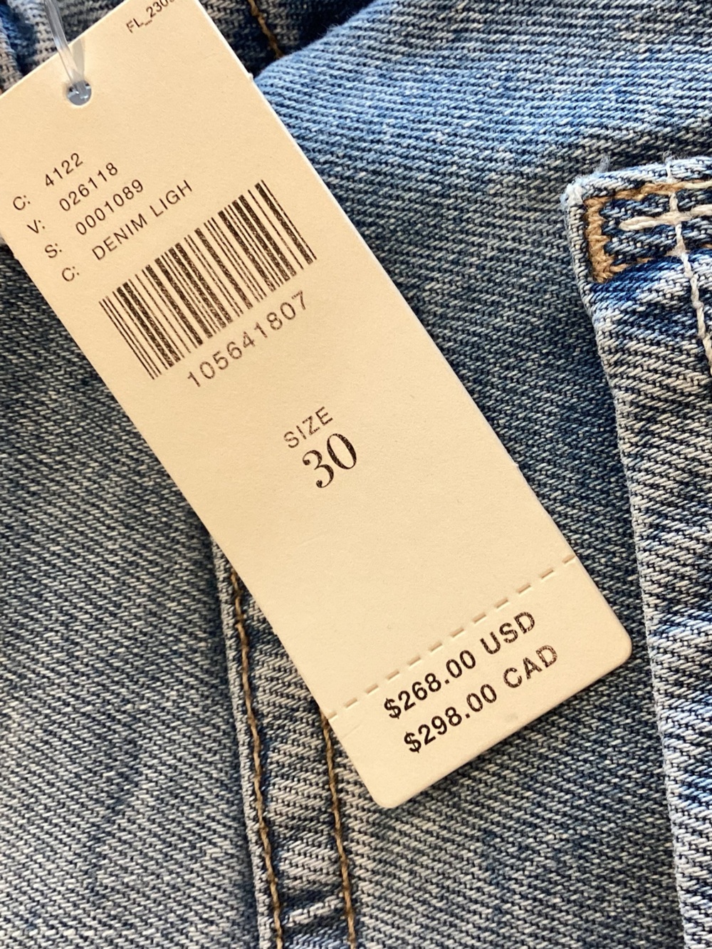 MOTHER Rambler Mid Rise Ankle Fray Jeans Zip New 30 Comeback Kid Light Blue - Picture 12 of 14